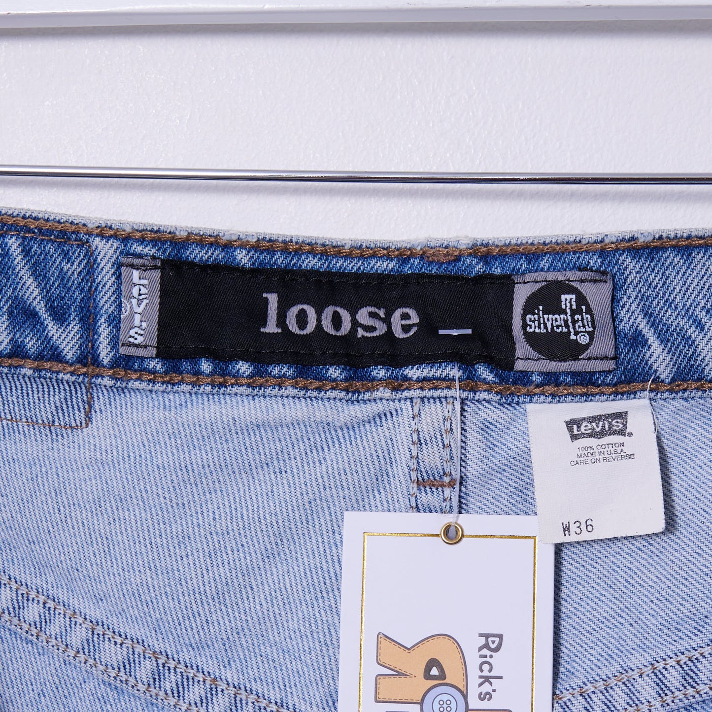 Vintage Levis Silvertab Baggy Denim Jorts 36W