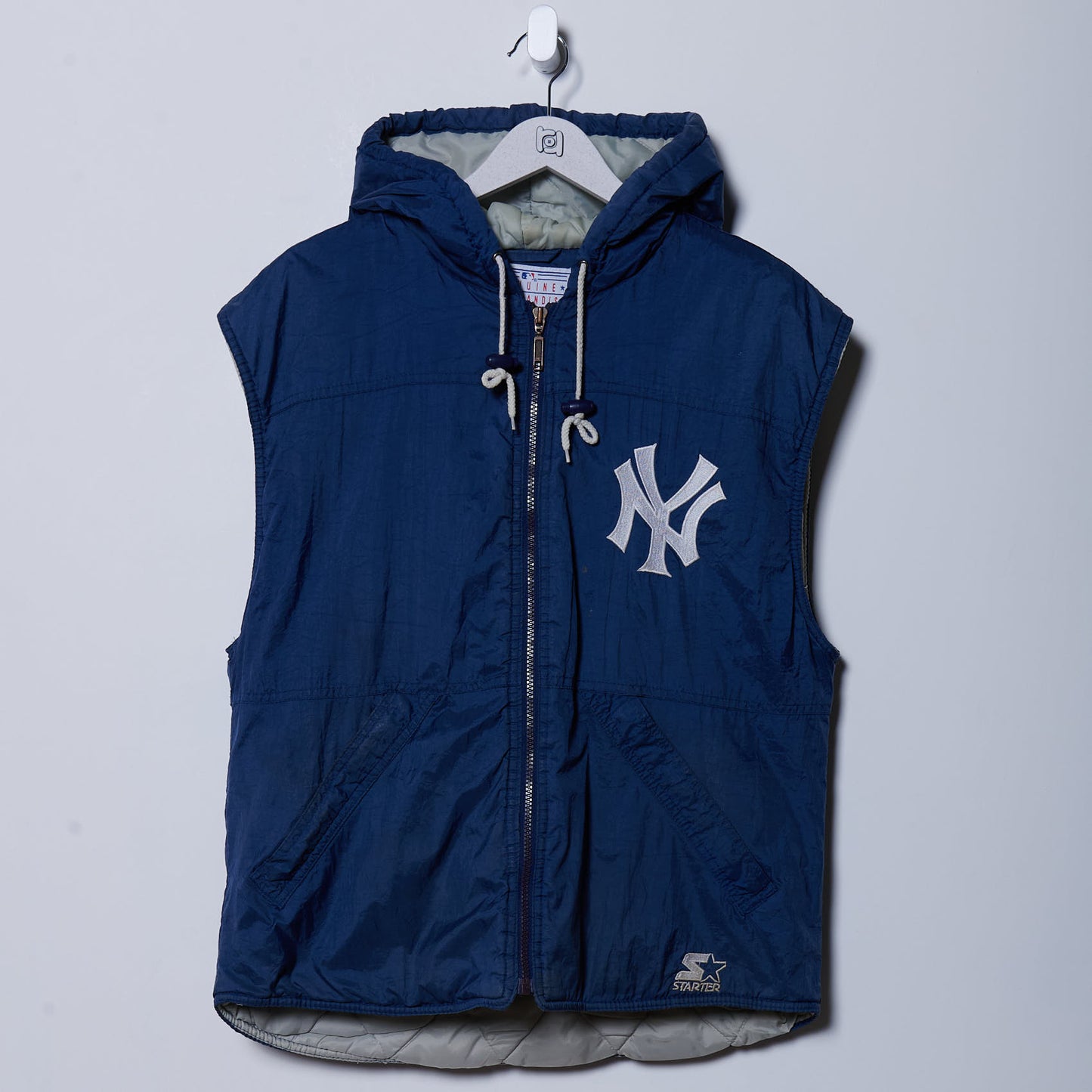 Vintage New York Yankees 90s Sleeveless Jacket Large