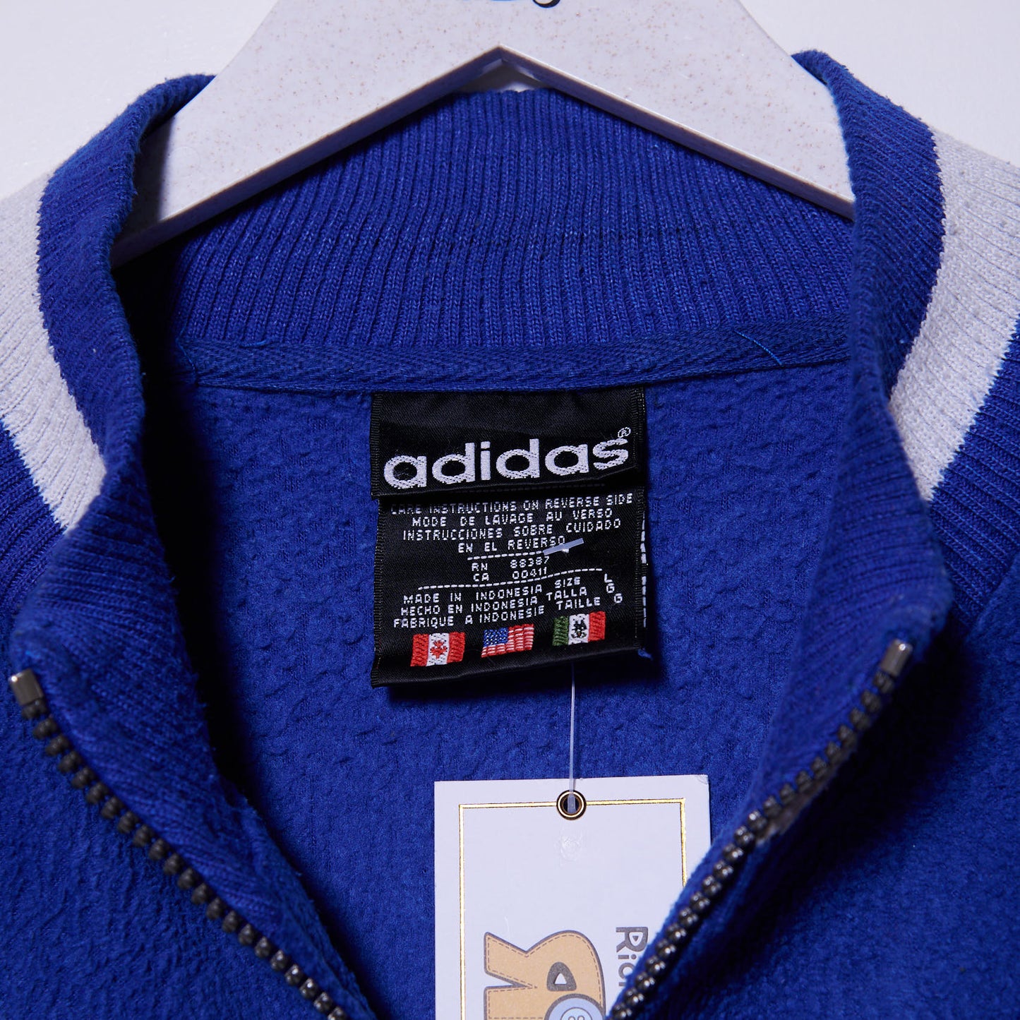 Vintage Adidas Quarter Zip Fleece XXL