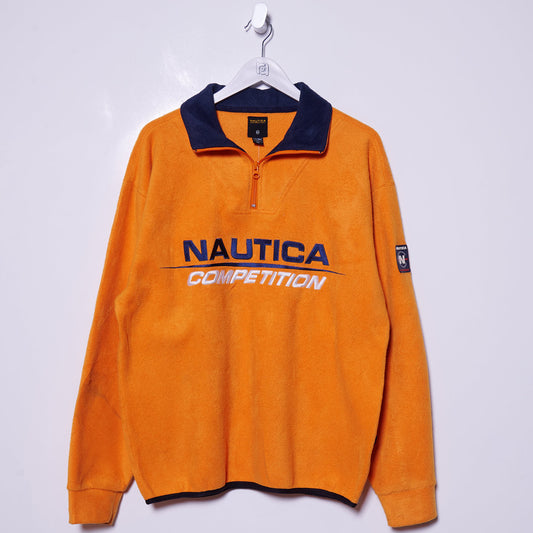 Vintage Nautica Competition Quarter Zip Fleece Large