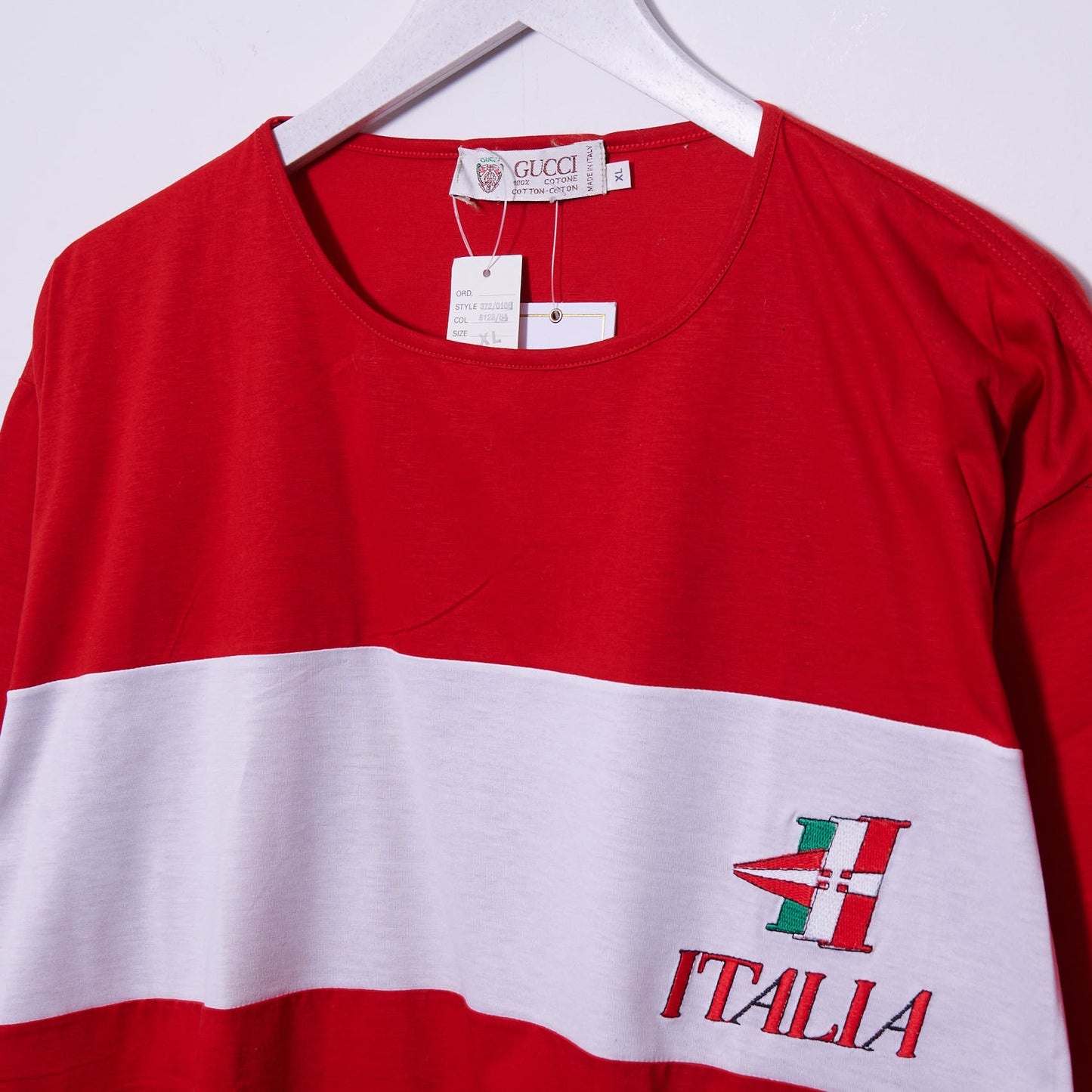 New With Tags Vintage Gucci T-Shirt Italia XL