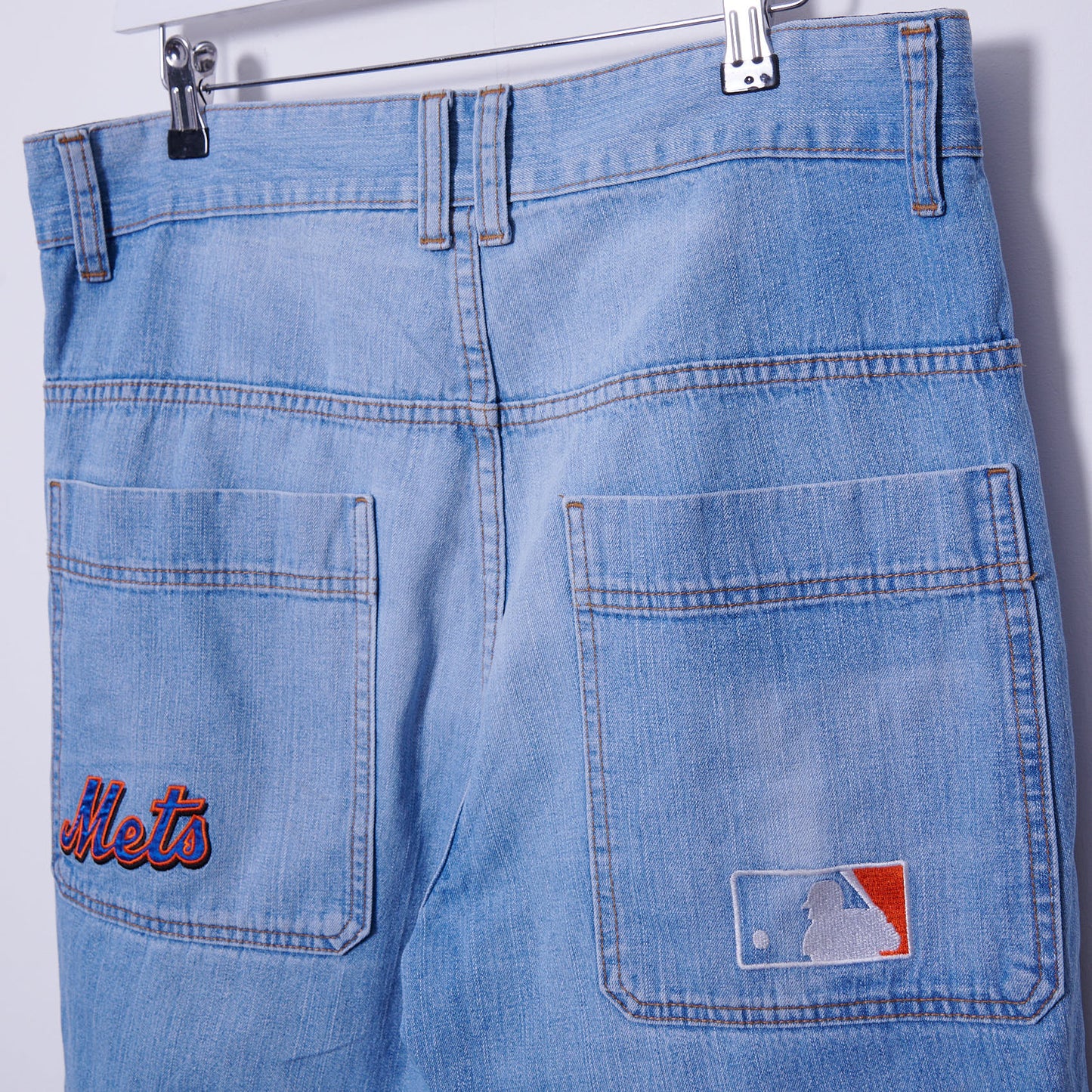 Vintage New York Mets 2000s Cooperstown Denim Jorts 36W