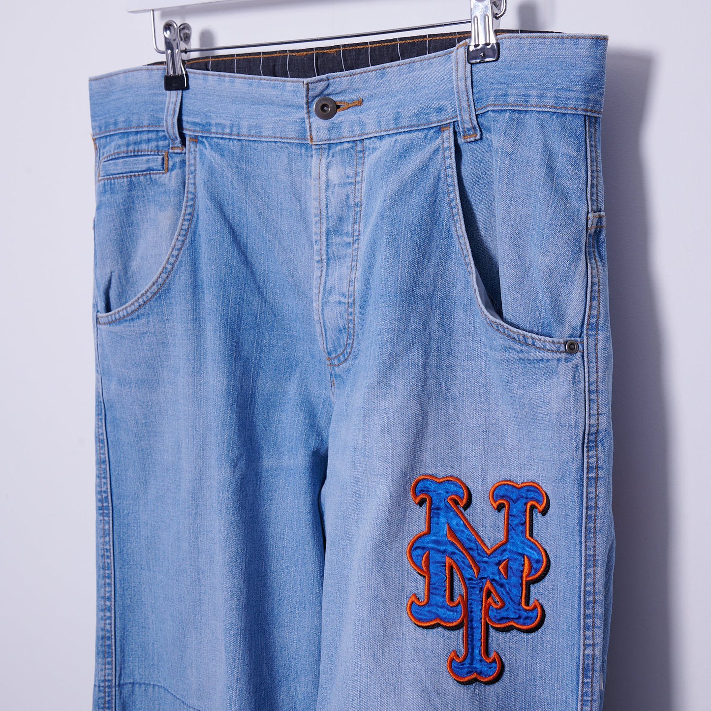 Vintage New York Mets 2000s Cooperstown Denim Jorts 36W