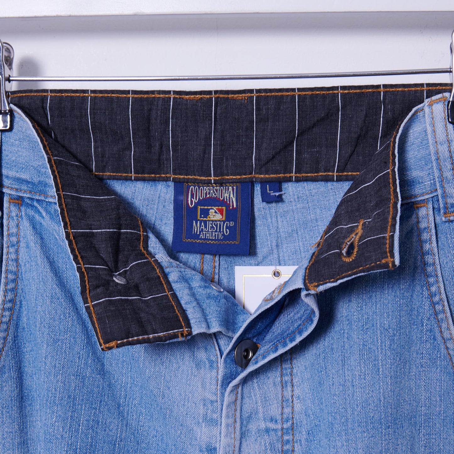 Vintage New York Mets 2000s Cooperstown Denim Jorts 36W