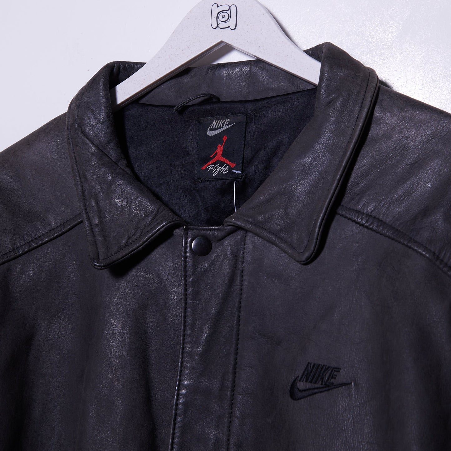 Vintage Nike Air Jordan Flight Leather Jacket XL