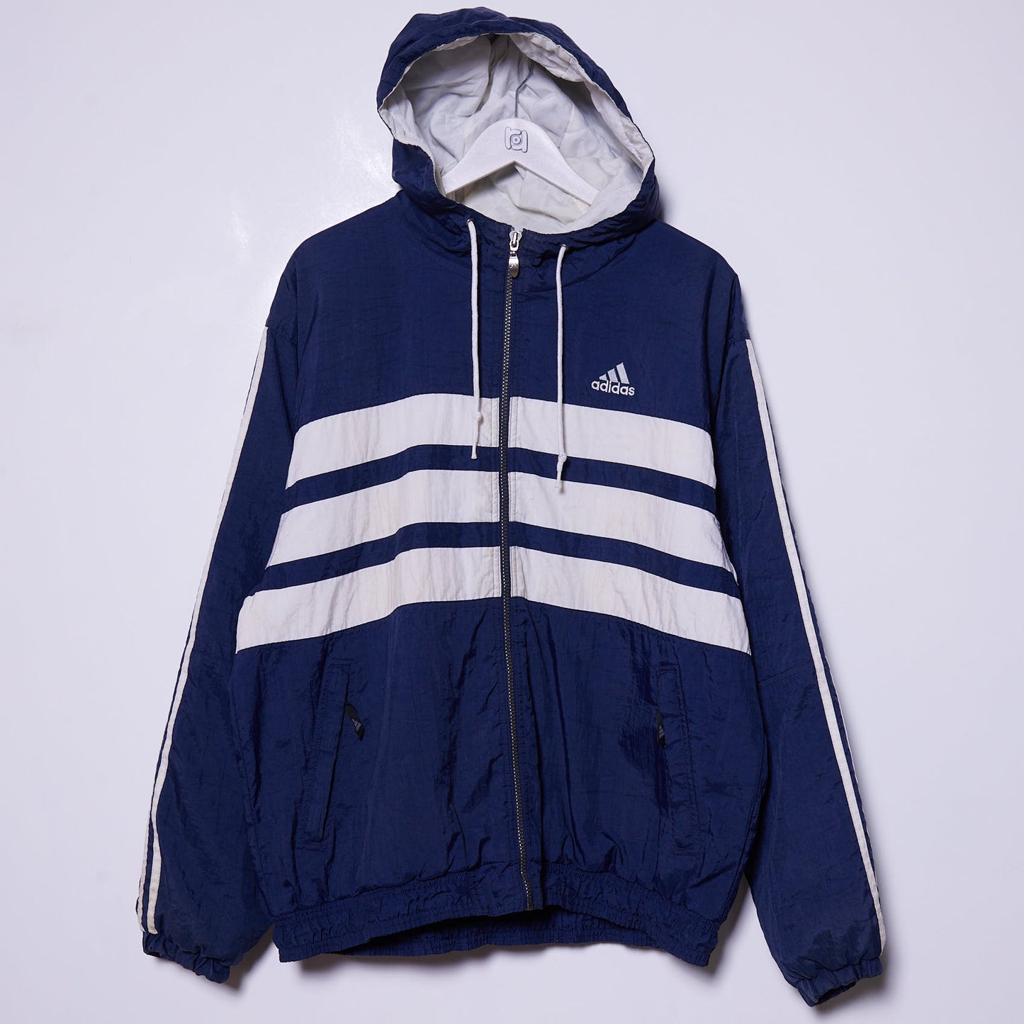 Vintage Adidas Hooded Jacket Medium