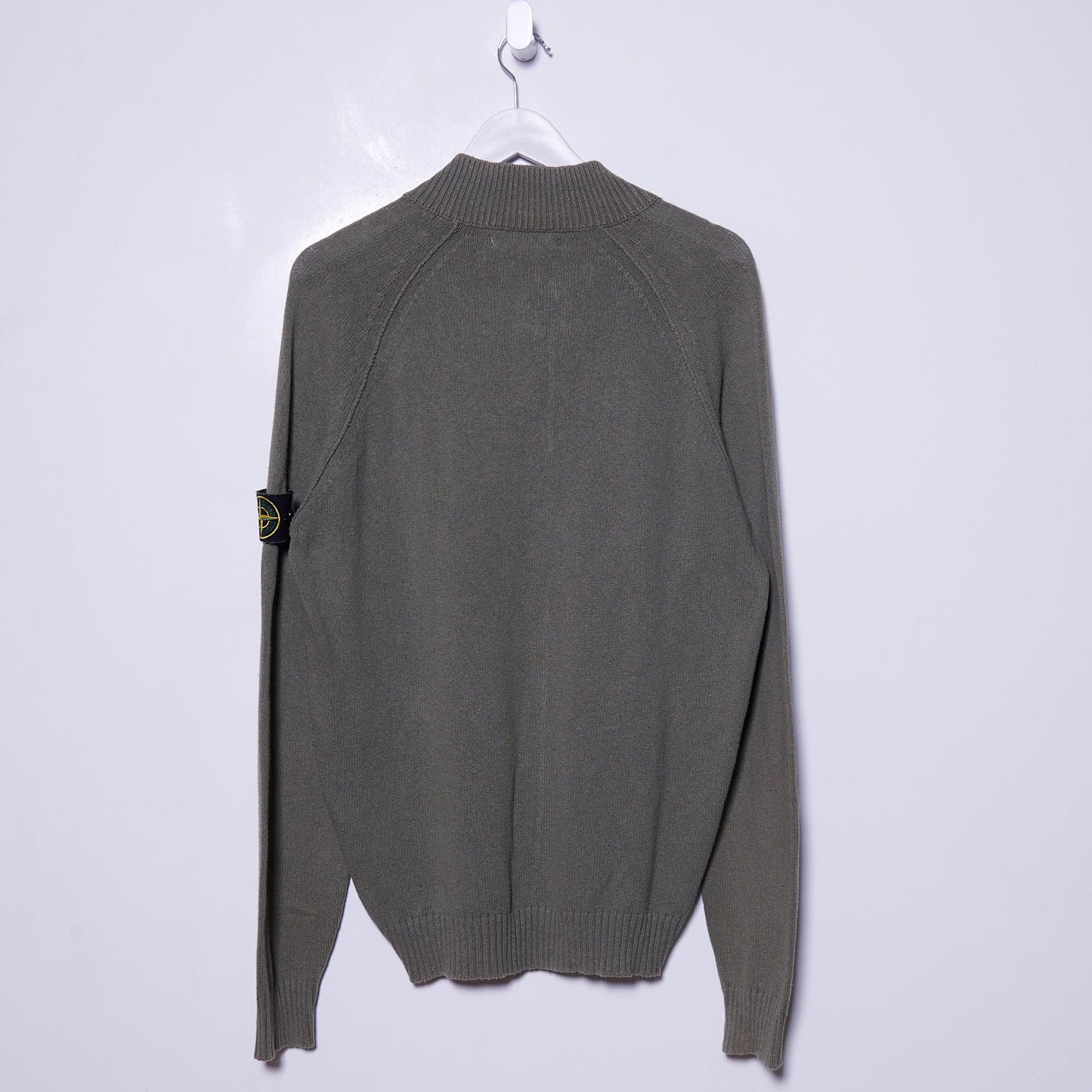 Vintage Stone Island 00s Full Zip Knit Large