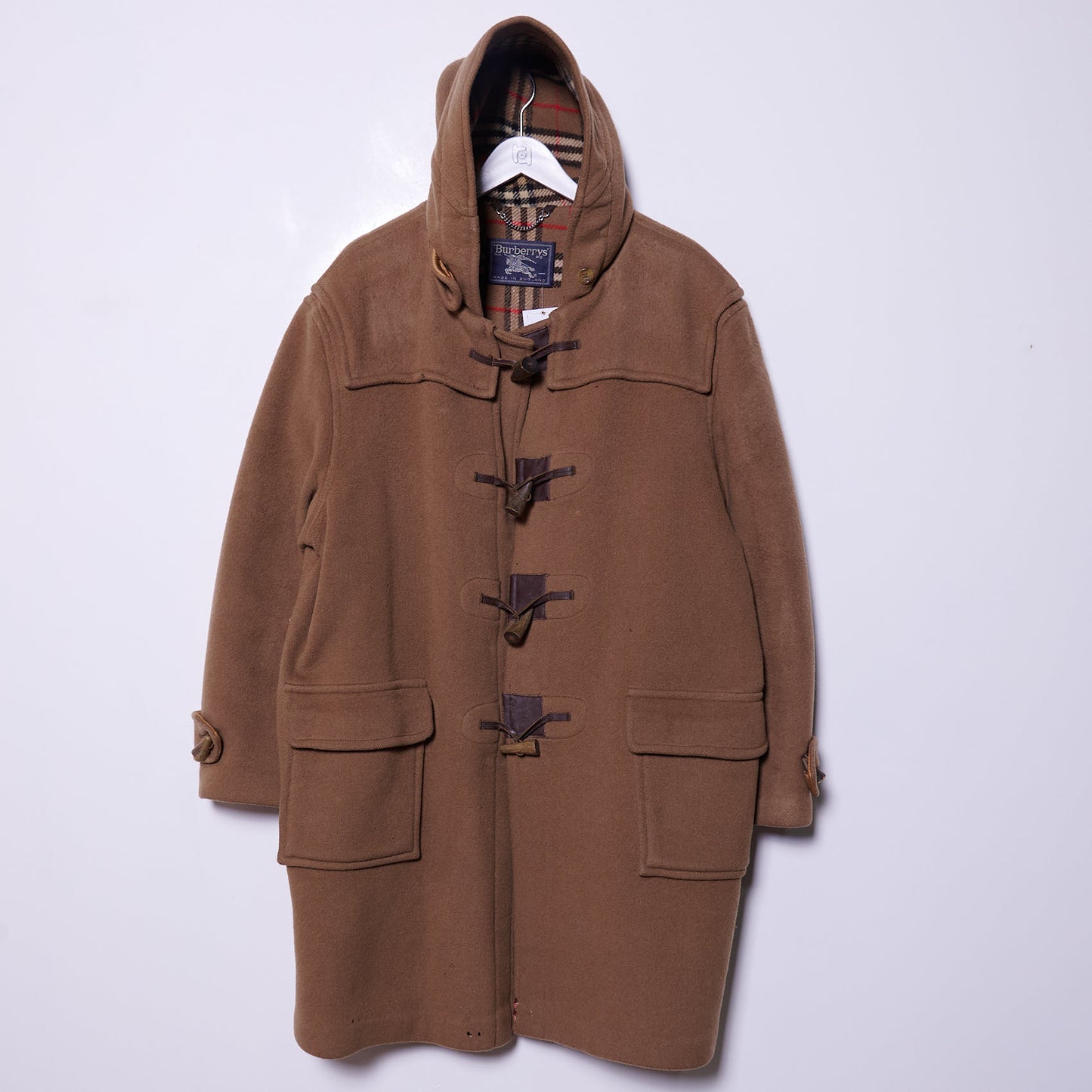 Vintage Burberry 90s Duffle Coat Large