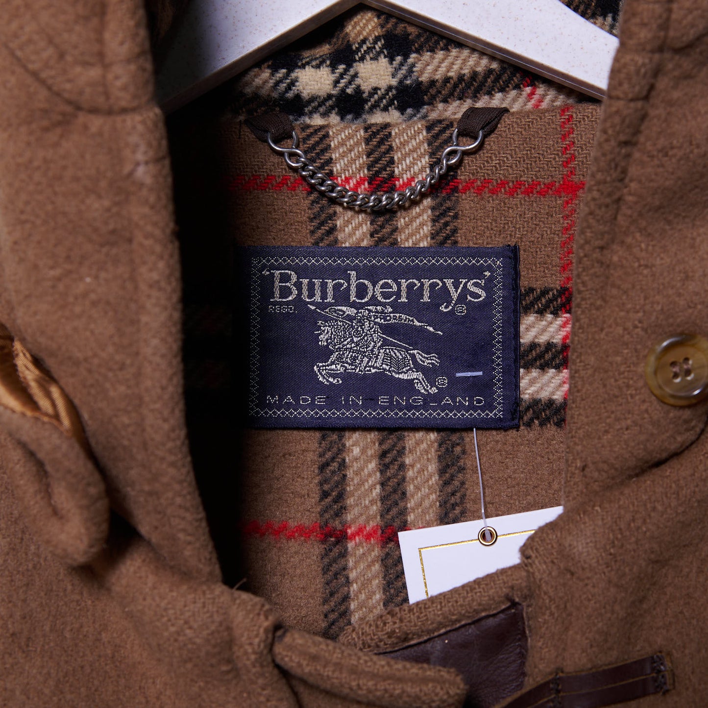 Vintage Burberry 90s Duffle Coat Large