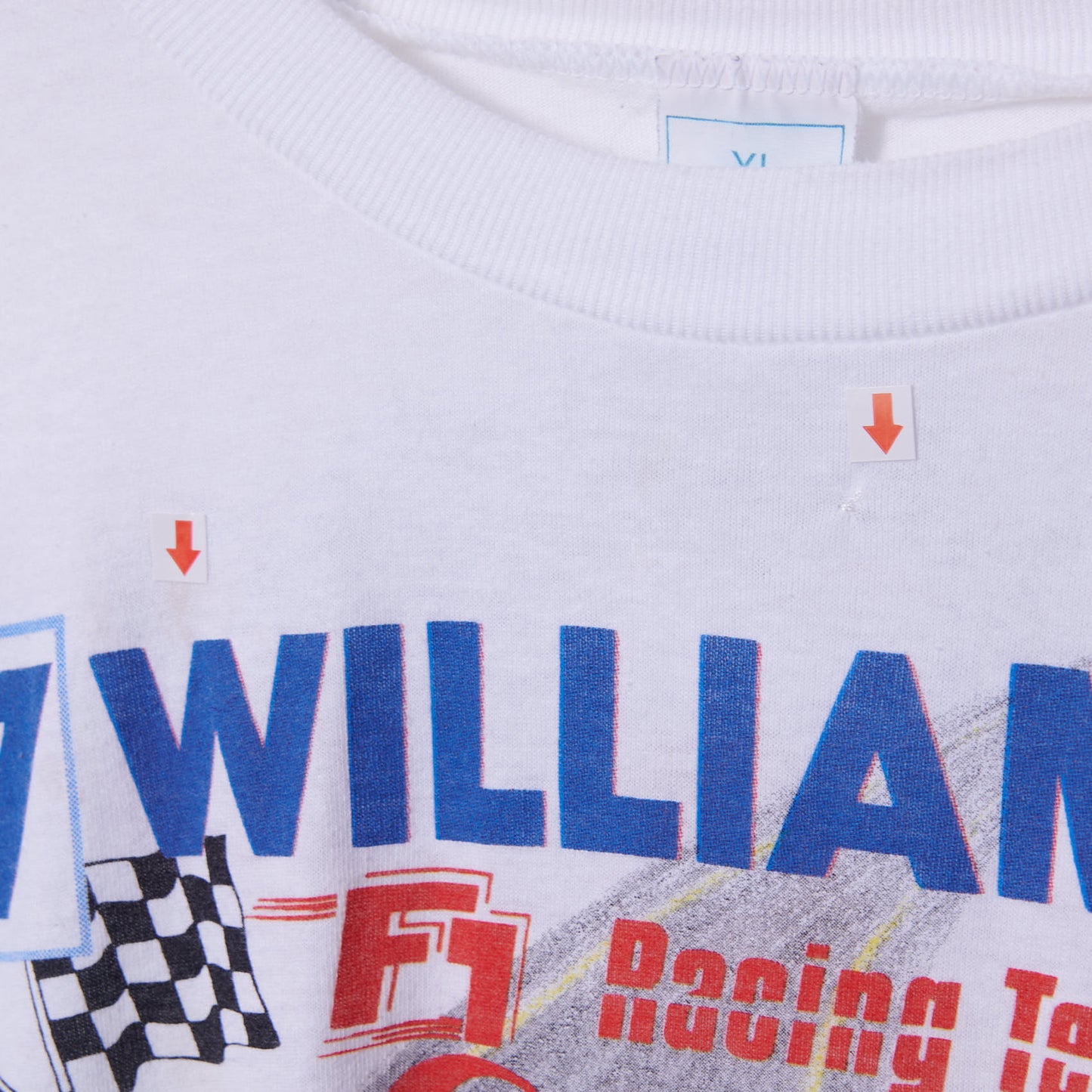 Vintage Williams F1 Formula Racing T-Shirt Nigel Mansell XL