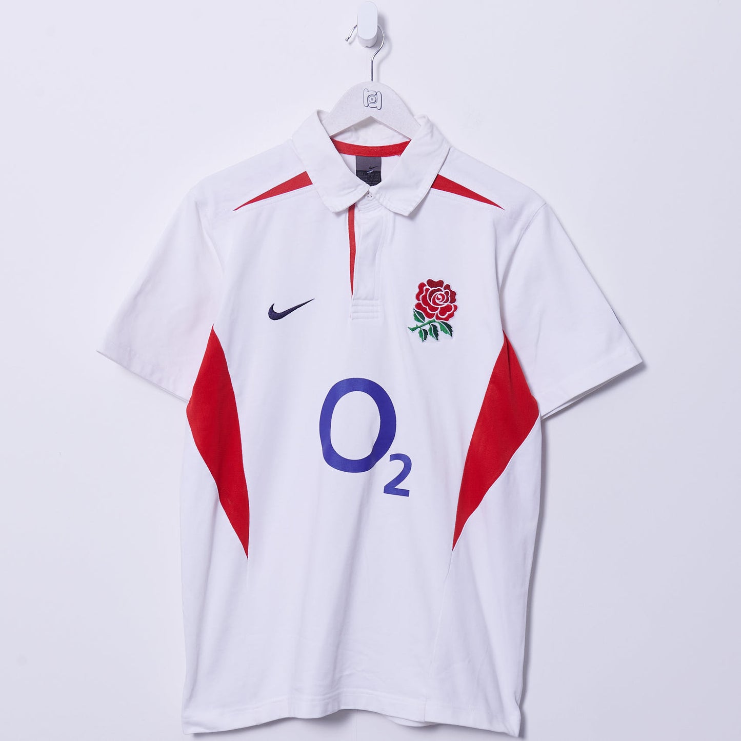 Vintage England Rugby Nike Polo Shirt Large