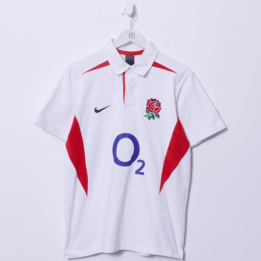 Vintage England Rugby Nike Polo Shirt Large