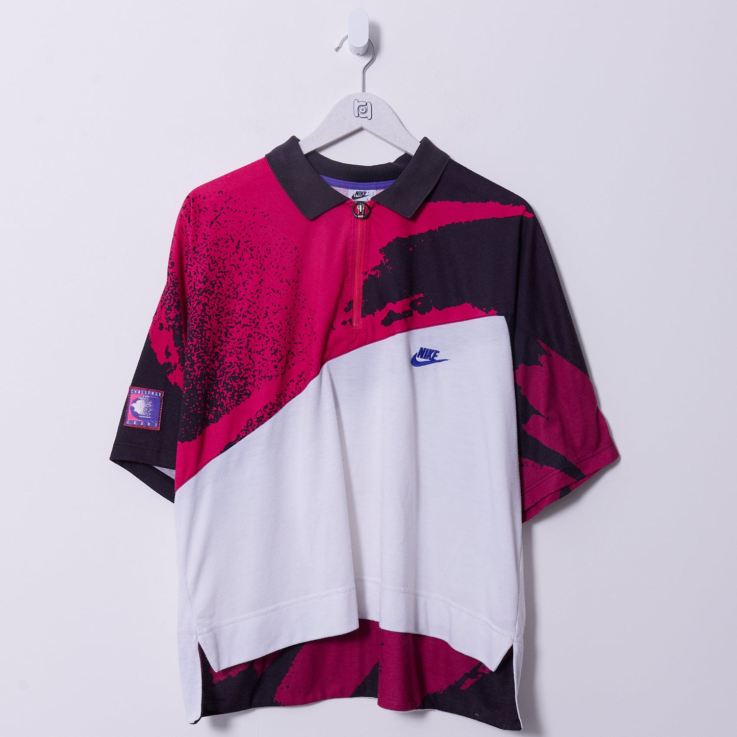 Vintage Nike 90s Challenge Court Andre Agassi Tennis Polo Shirt Large