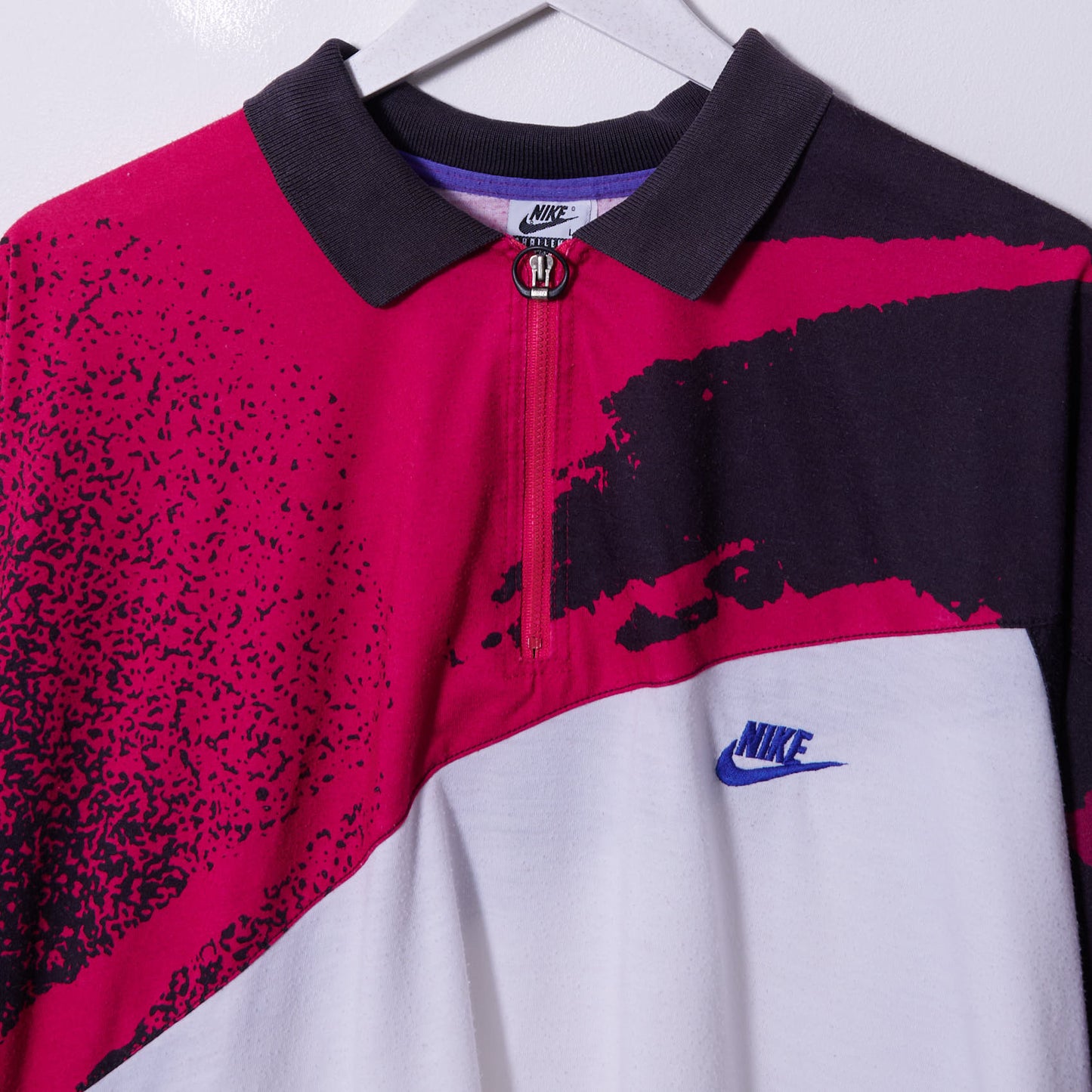 Vintage Nike 90s Challenge Court Andre Agassi Tennis Polo Shirt Large