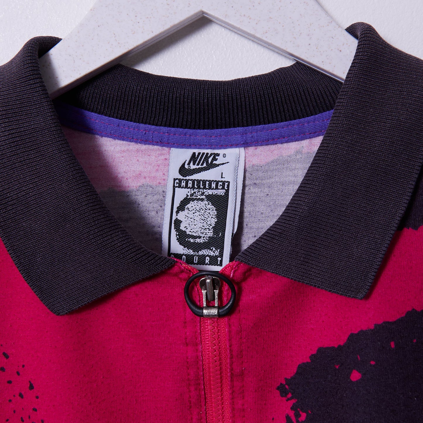 Vintage Nike 90s Challenge Court Andre Agassi Tennis Polo Shirt Large