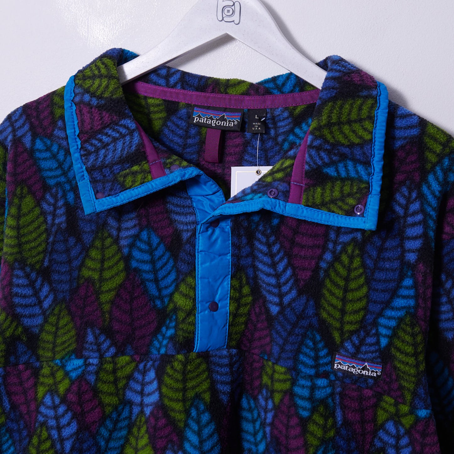 Vintage Patagonia Synchilla Leaves Fleece Large