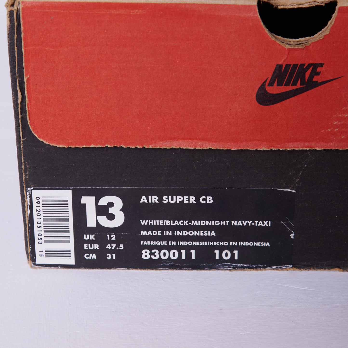 New with Box DS Vintage Nike Air Max Super CB Charles Barkley 1997 UK 12