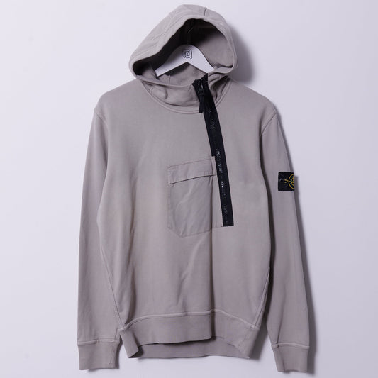 Vintage Stone Island Asymmetrical Zip Hoodie Medium