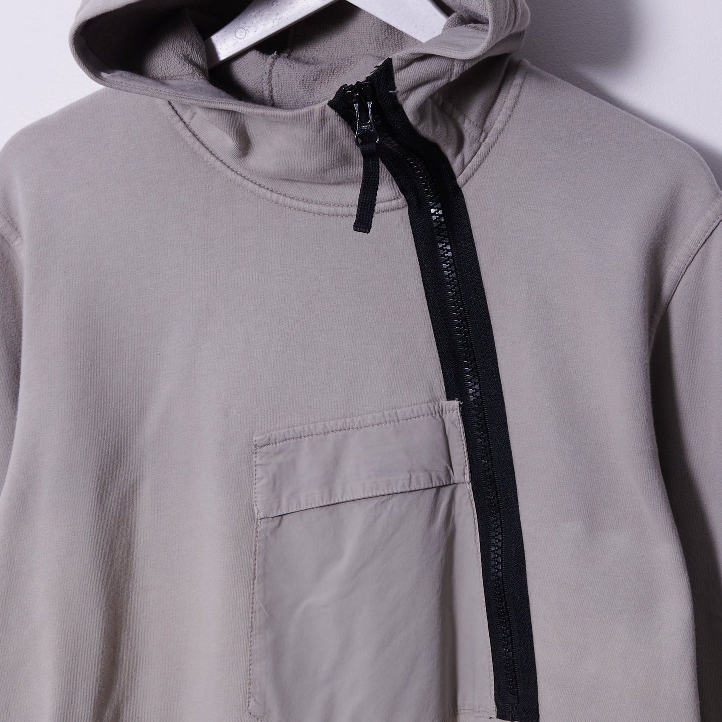 Vintage Stone Island Asymmetrical Zip Hoodie Medium