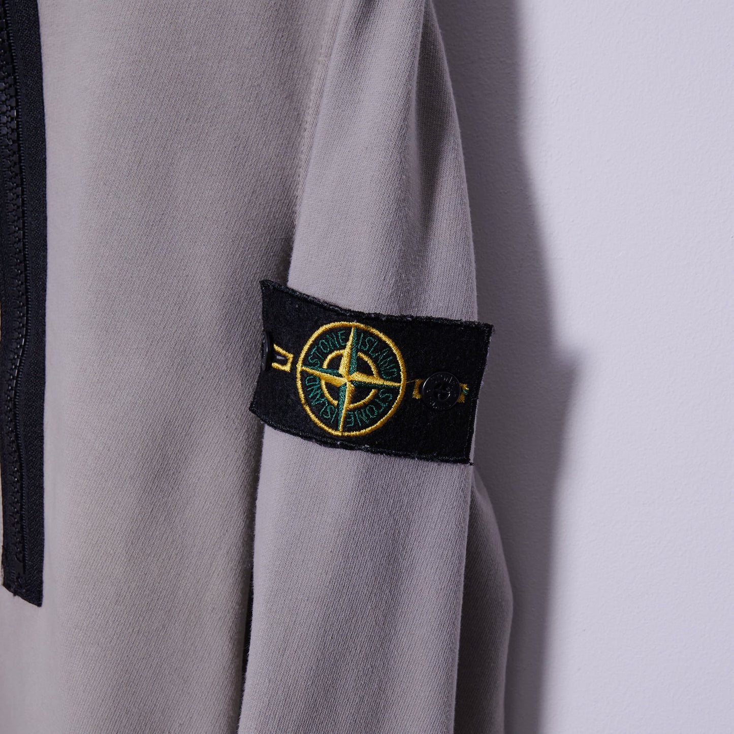 Vintage Stone Island Asymmetrical Zip Hoodie Medium