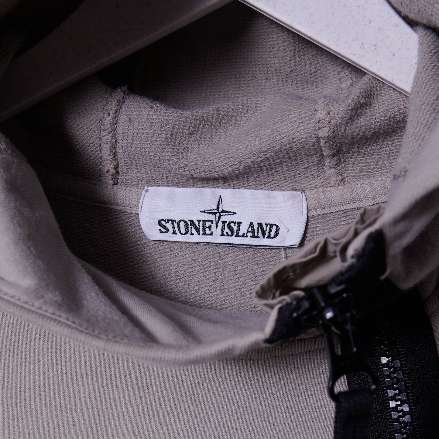 Vintage Stone Island Asymmetrical Zip Hoodie Medium