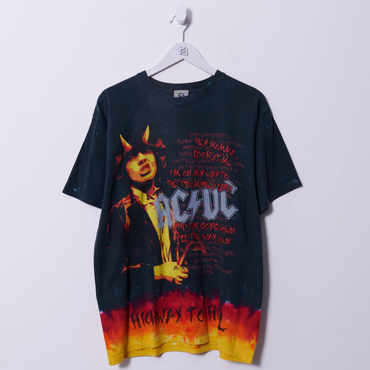 Vintage ACDC 2006 Highway To Hell Liquid Blue T-Shirt Large