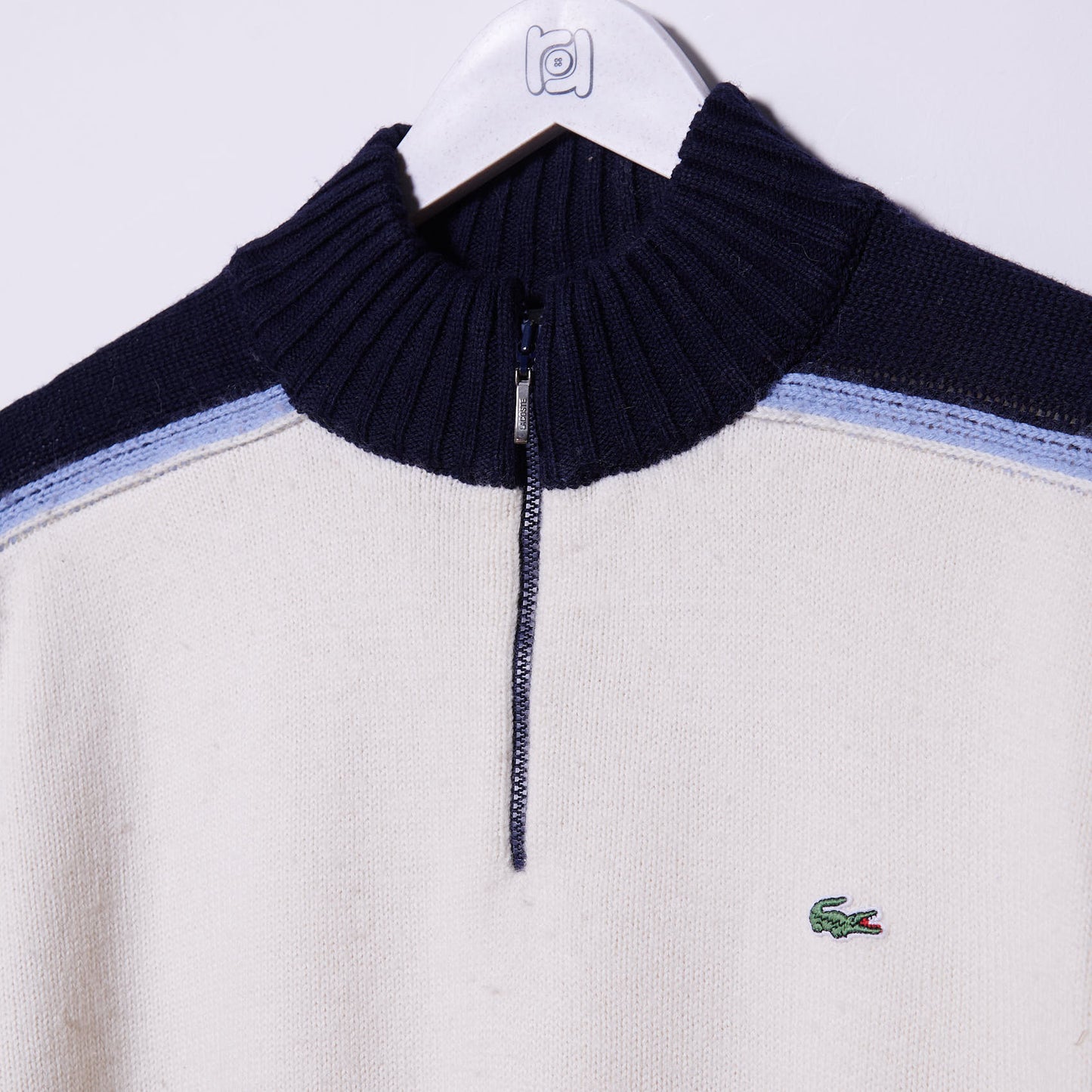 Vintage Lacoste Quarter Zip Knit Medium