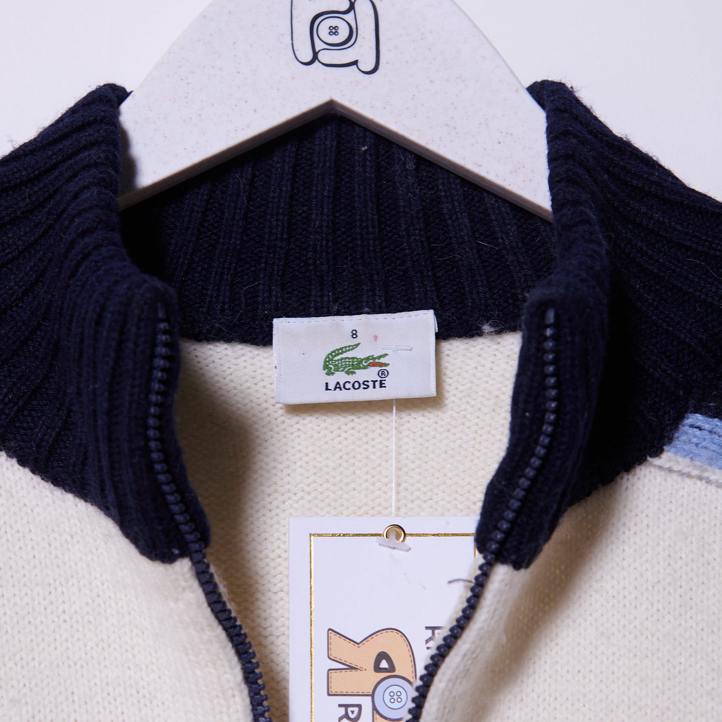 Vintage Lacoste Quarter Zip Knit Medium