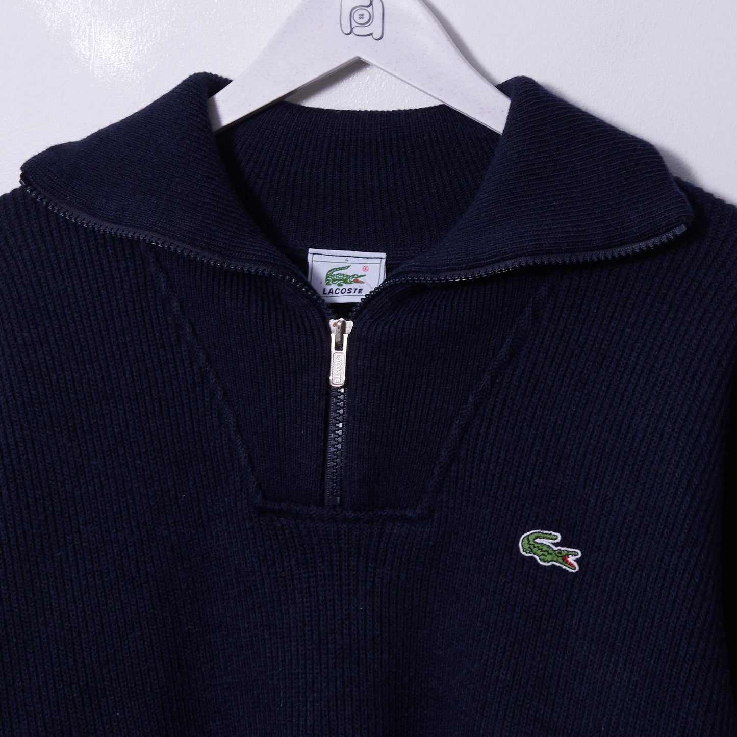 Vintage Lacoste Quarter Zip Knit XL