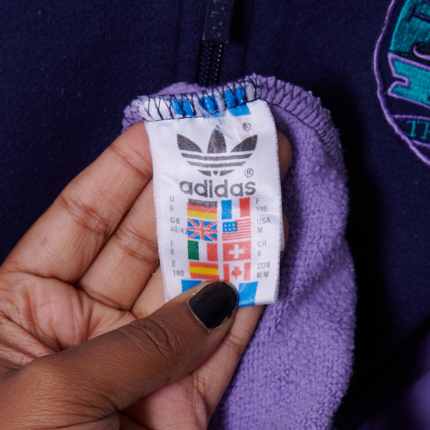 Vintage Adidas 90s Full Zip Sweatshirt XL