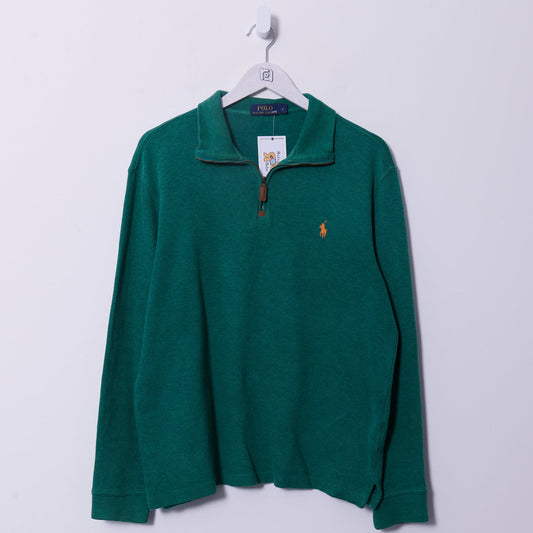 Vintage Ralph Lauren Quarter Zip Sweatshirt Medium