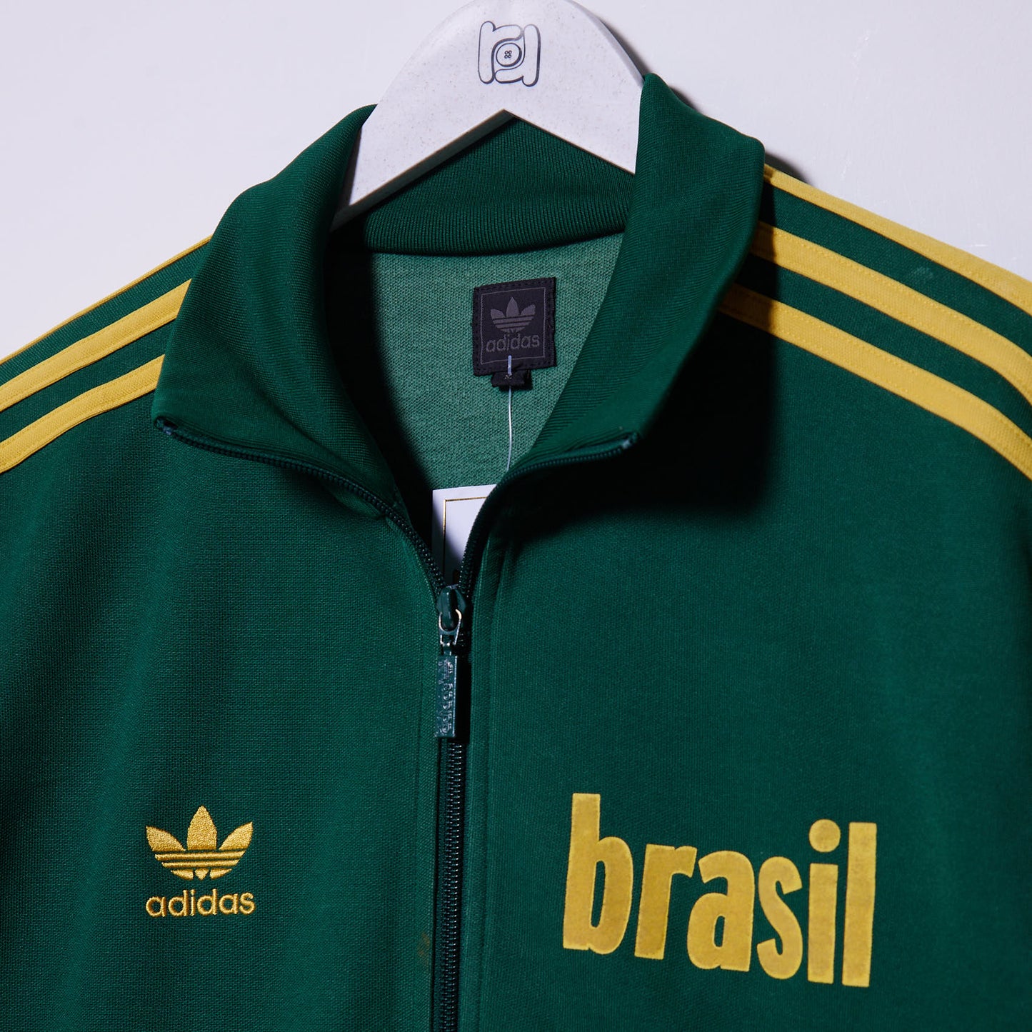 Vintage Brazil 1970 Adidas Track Jacket Medium