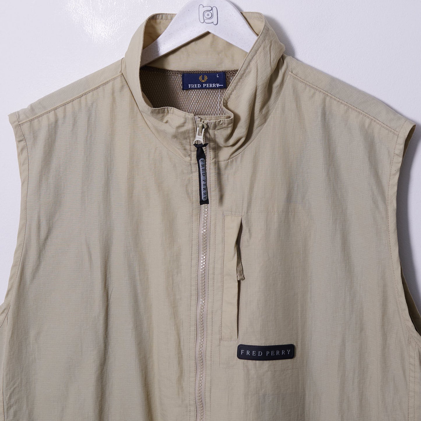 Vintage Fred Perry Utility Vest Large