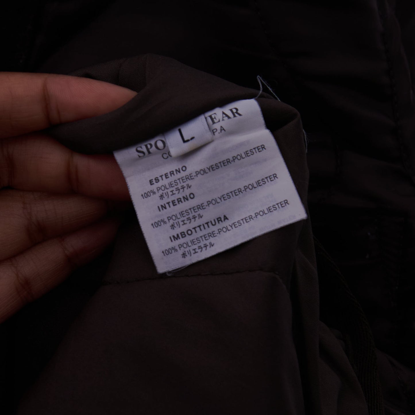 Vintage Stone Island Quilted Jacket Liner Large