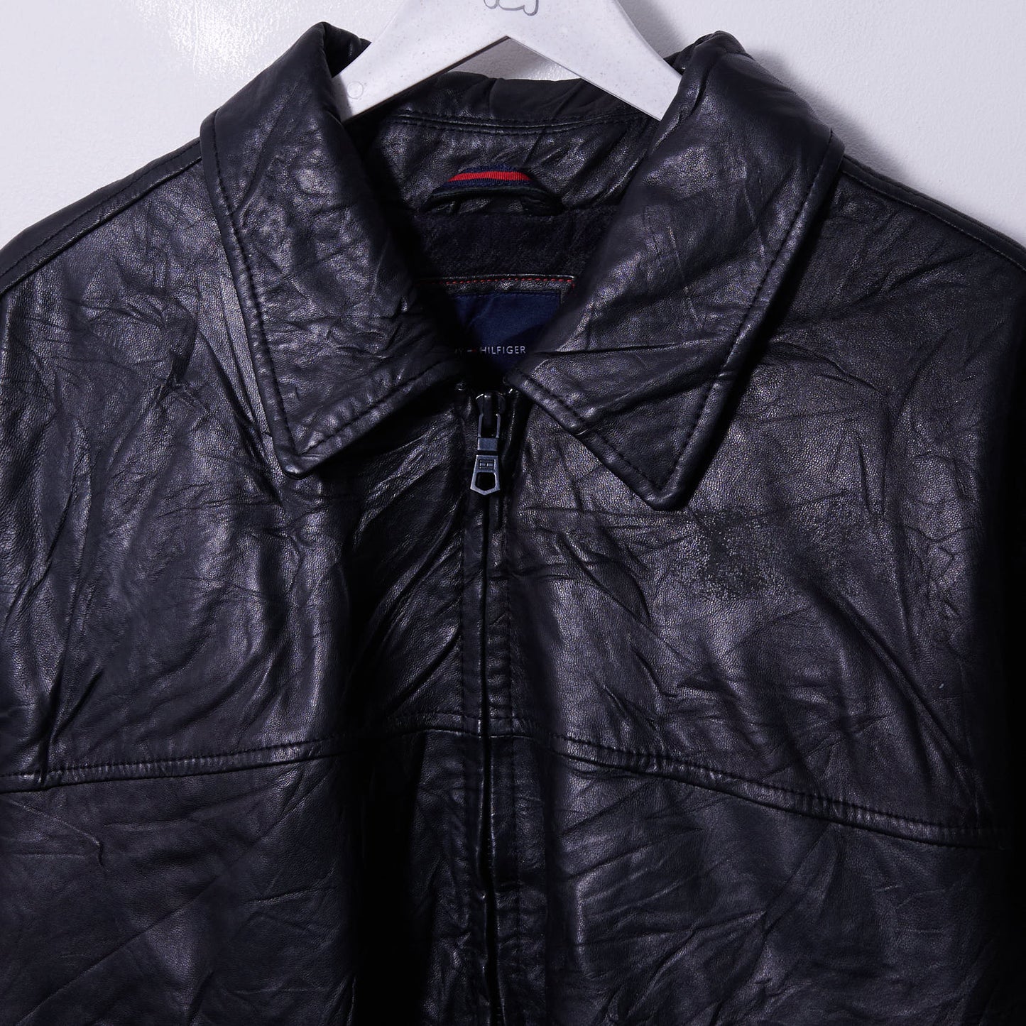 Vintage Tommy Hilfiger Leather Jacket XXL
