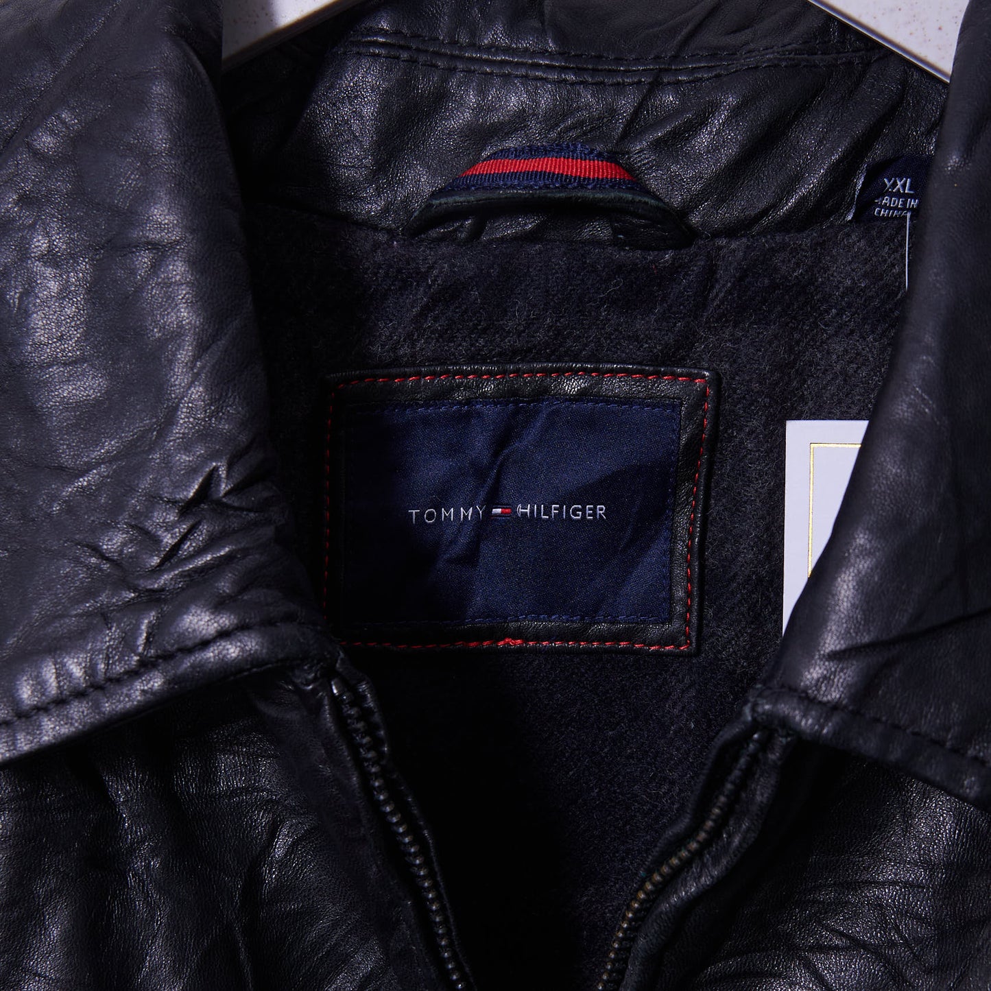 Vintage Tommy Hilfiger Leather Jacket XXL