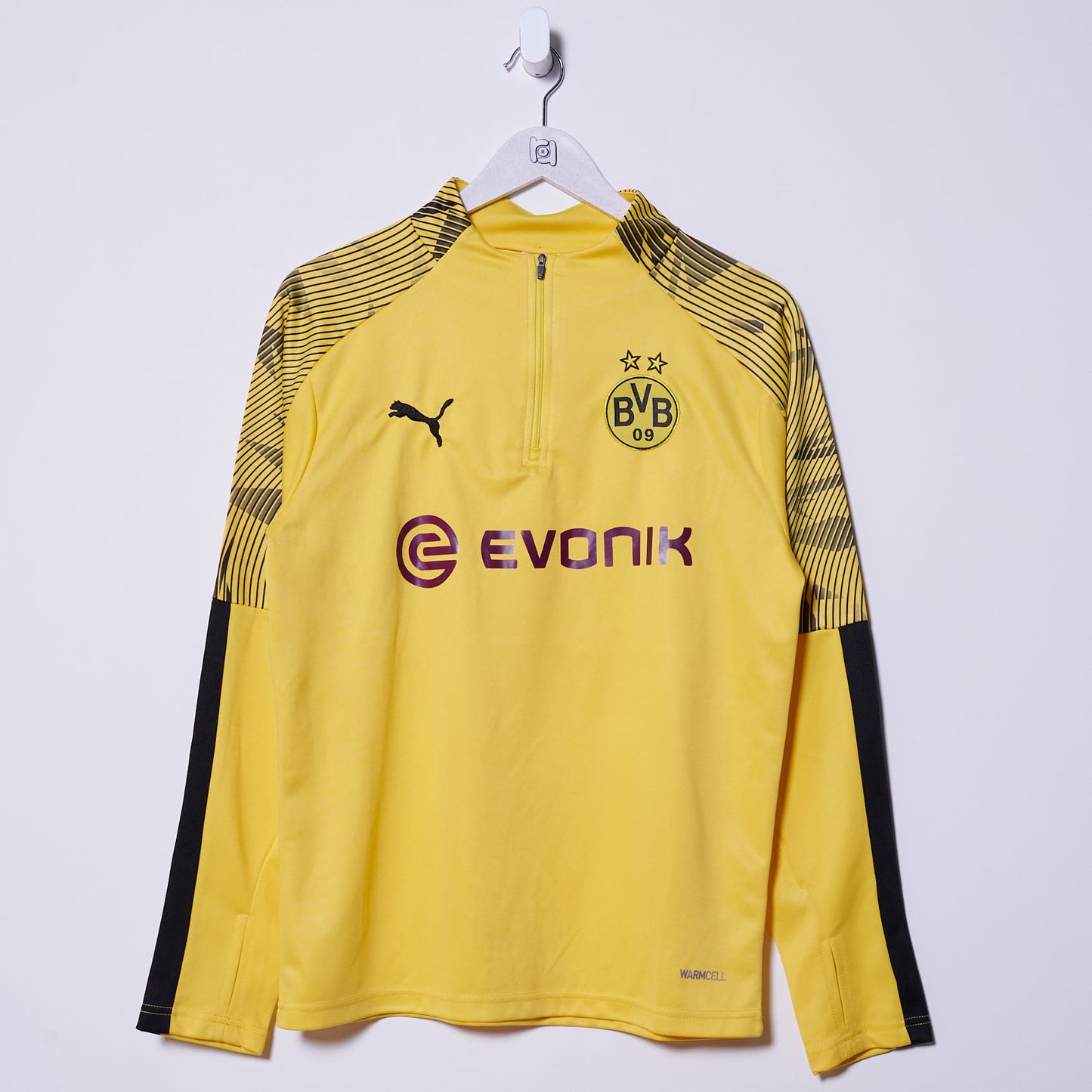 Vintage Borussia Dortmund Puma Quarter Zip Training Top Small
