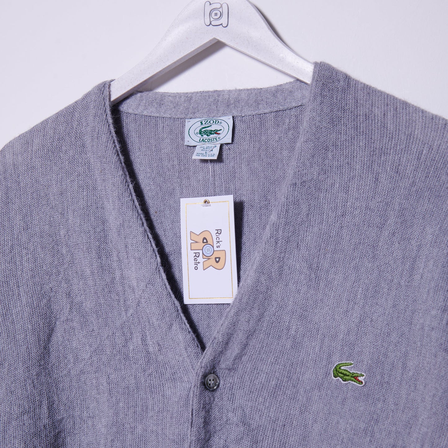Vintage Lacoste 90s Cardigan XXL