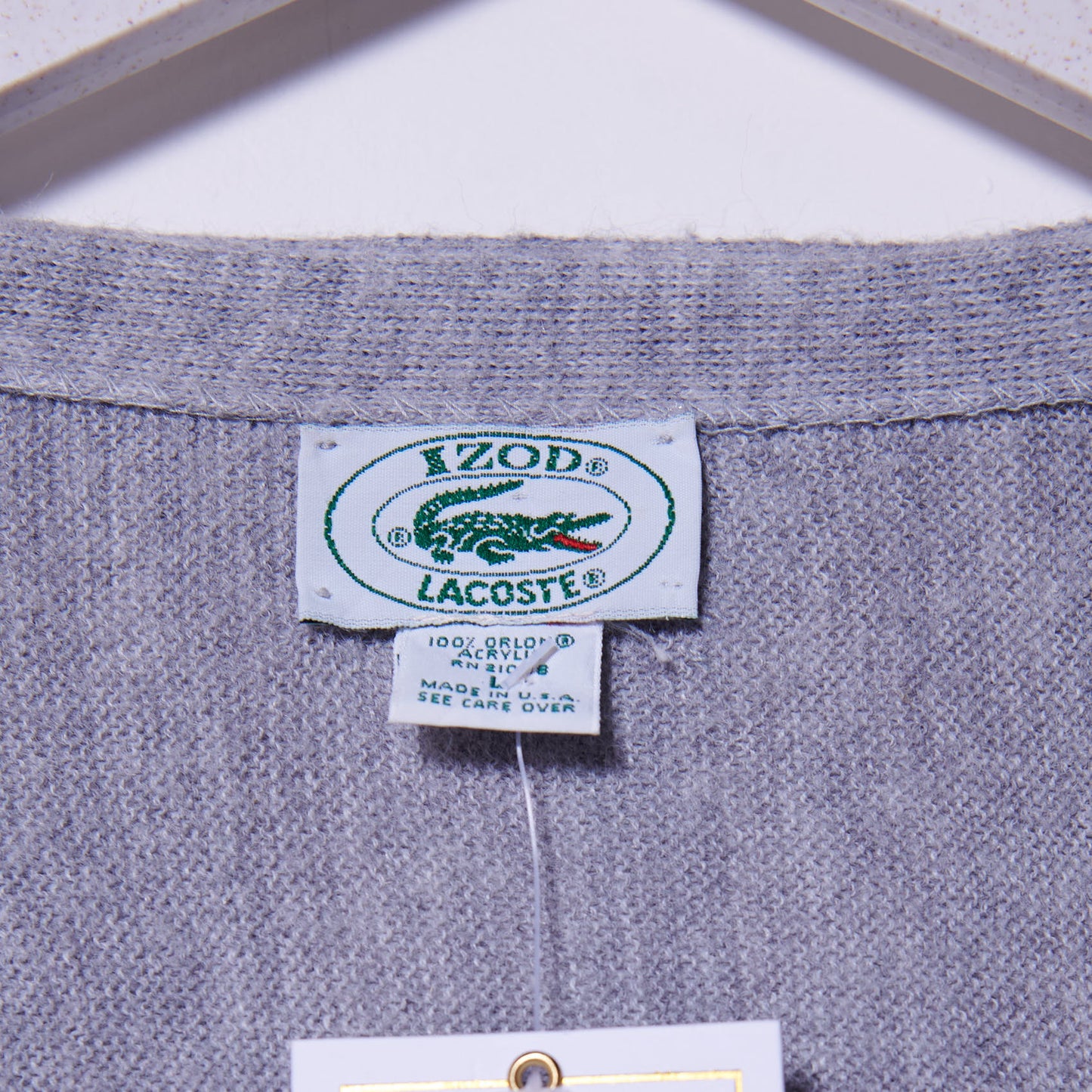 Vintage Lacoste 90s Cardigan XXL