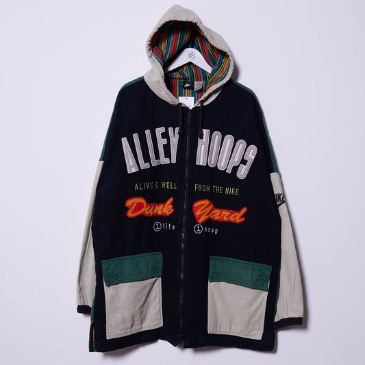 Vintage Nike 90s Alley Hoops Dunk Yard Jacket XXL