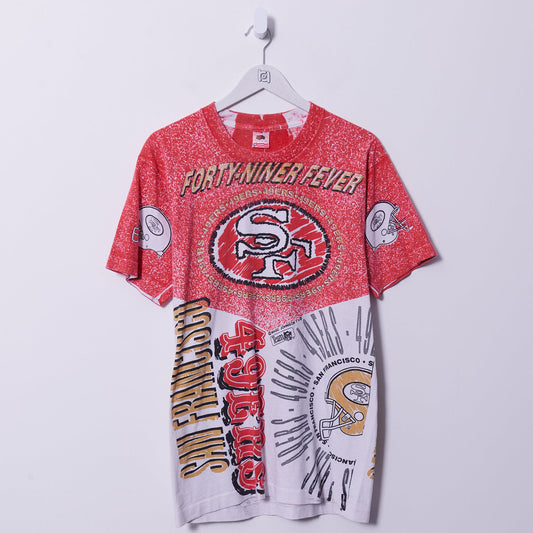 Vintage San Francisco 49ers 90s All Over Print T-shirt Large