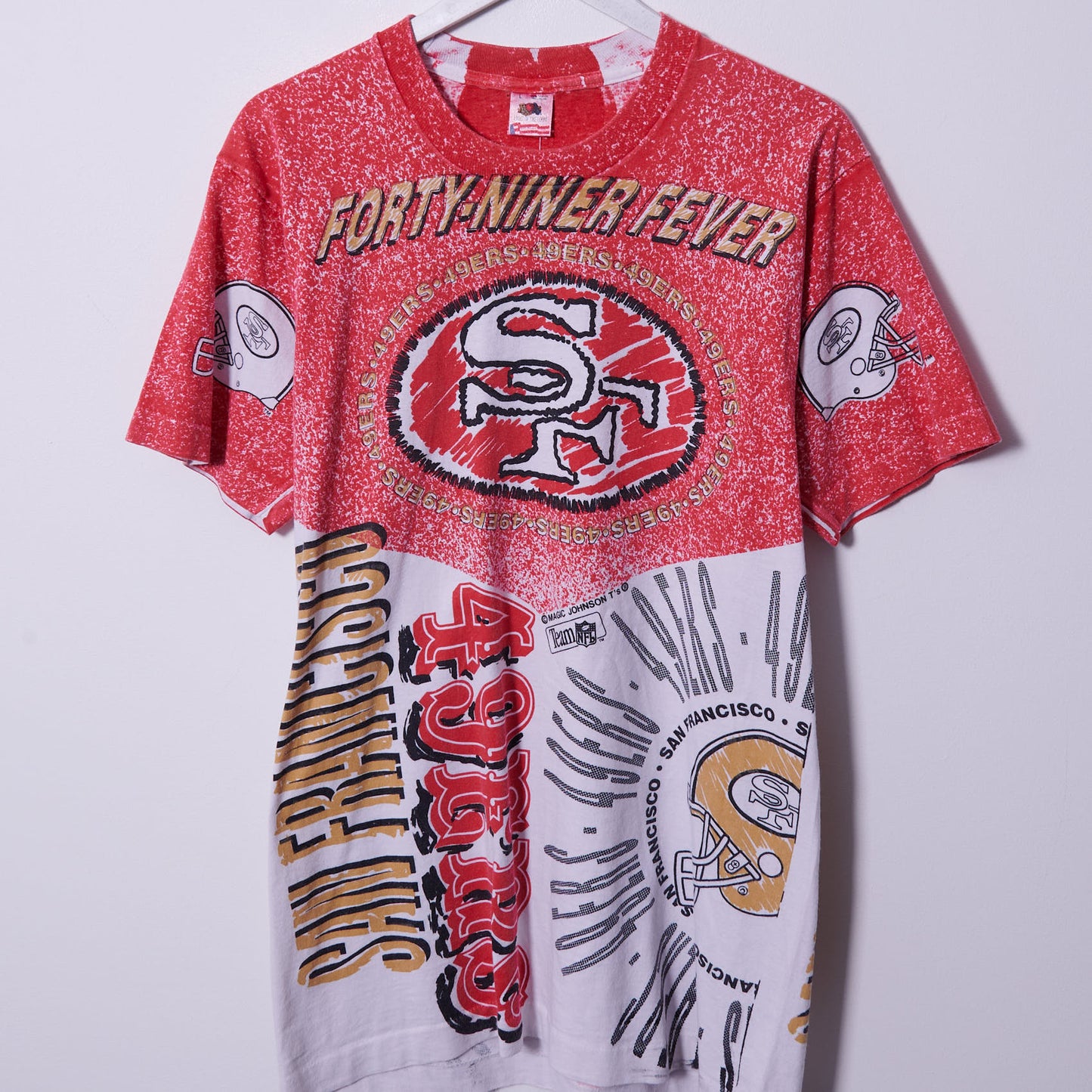 Vintage San Francisco 49ers 90s All Over Print T-shirt Large