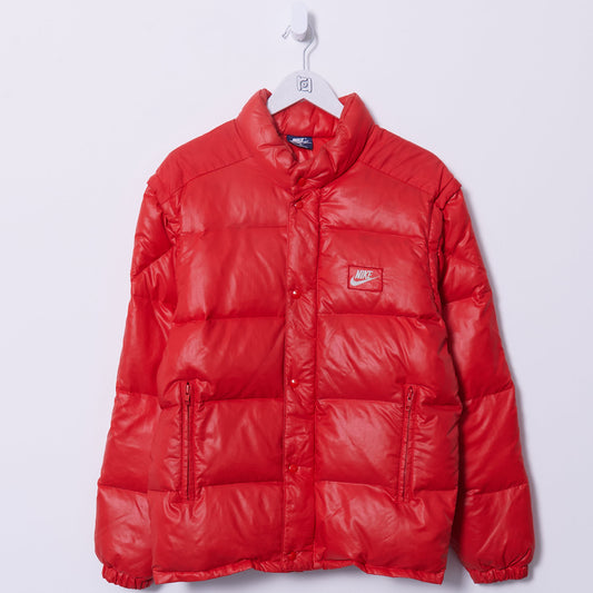 Vintage Nike 80s Puffer Jacket Zip Off Arms Medium