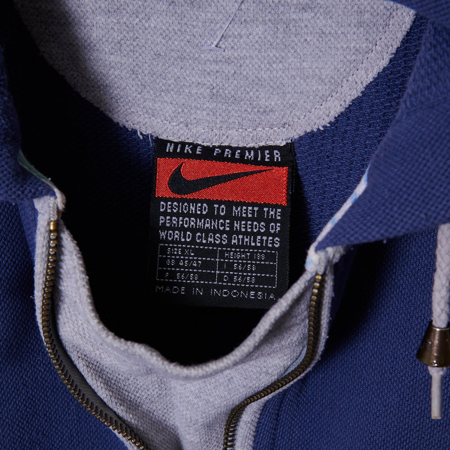 Vintage Italia 1996 Nike Quarter Zip Hoodie XXL