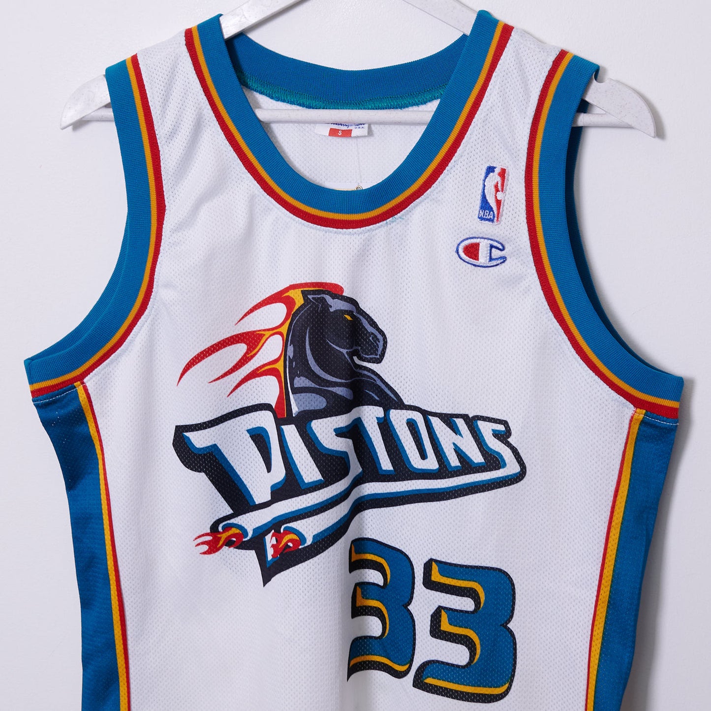 Vintage Detroit Pistons Champion Shirt #33 Grant Hill Small