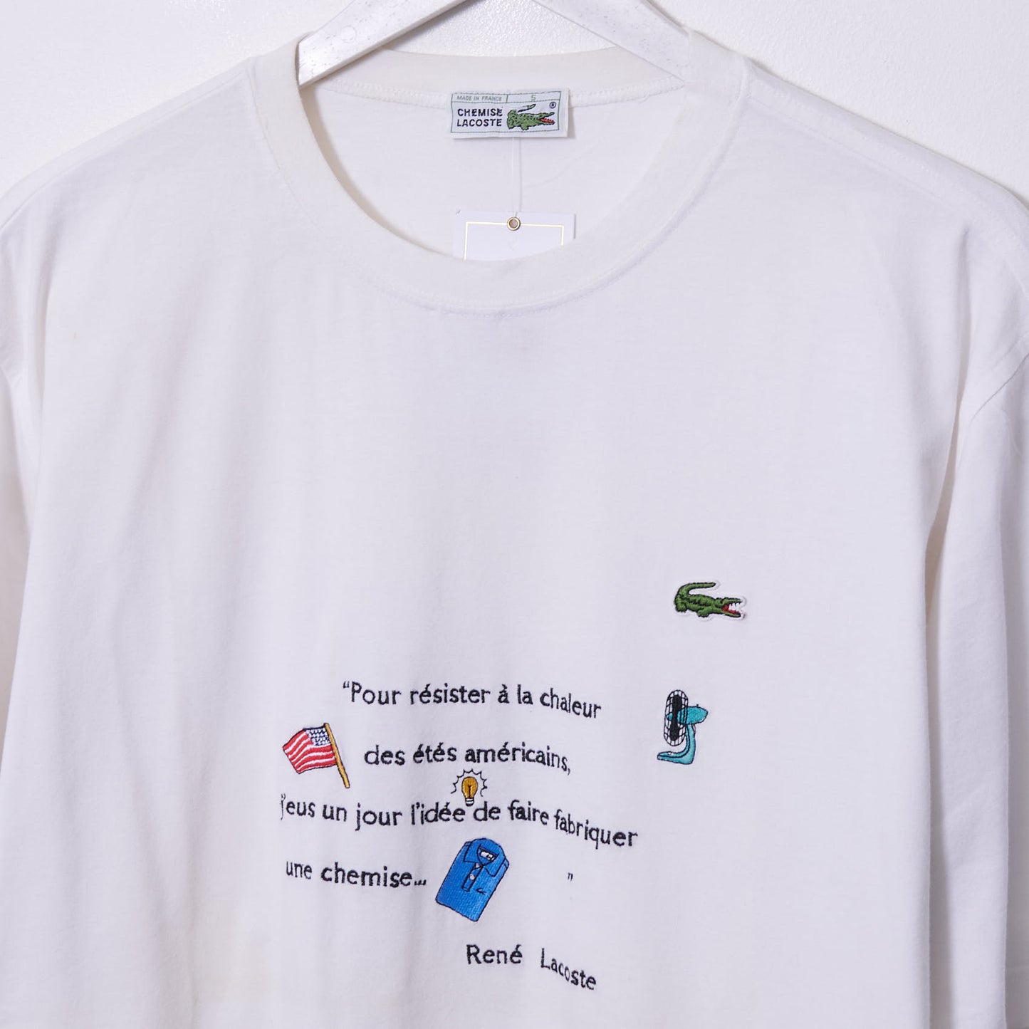 Vintage Lacoste 90s Embroidered T-Shirt XL
