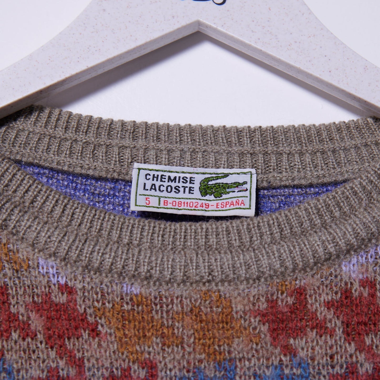 Vintage Chemise Lacoste 90s Knit Large