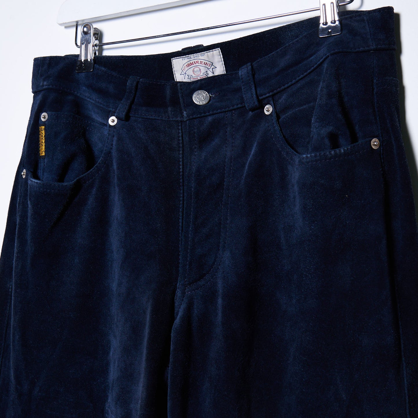 Vintage Armani Crushed Velvet Jeans 30W x 32L