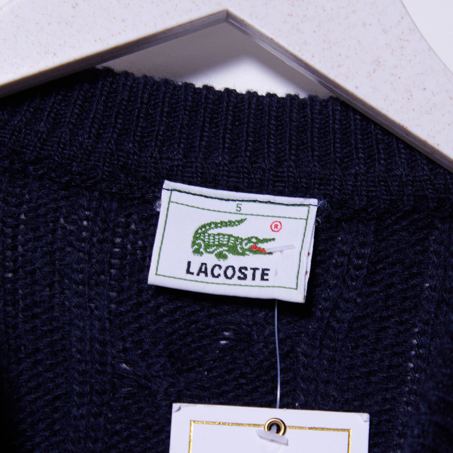 Vintage Lacoste Cable Knit Large