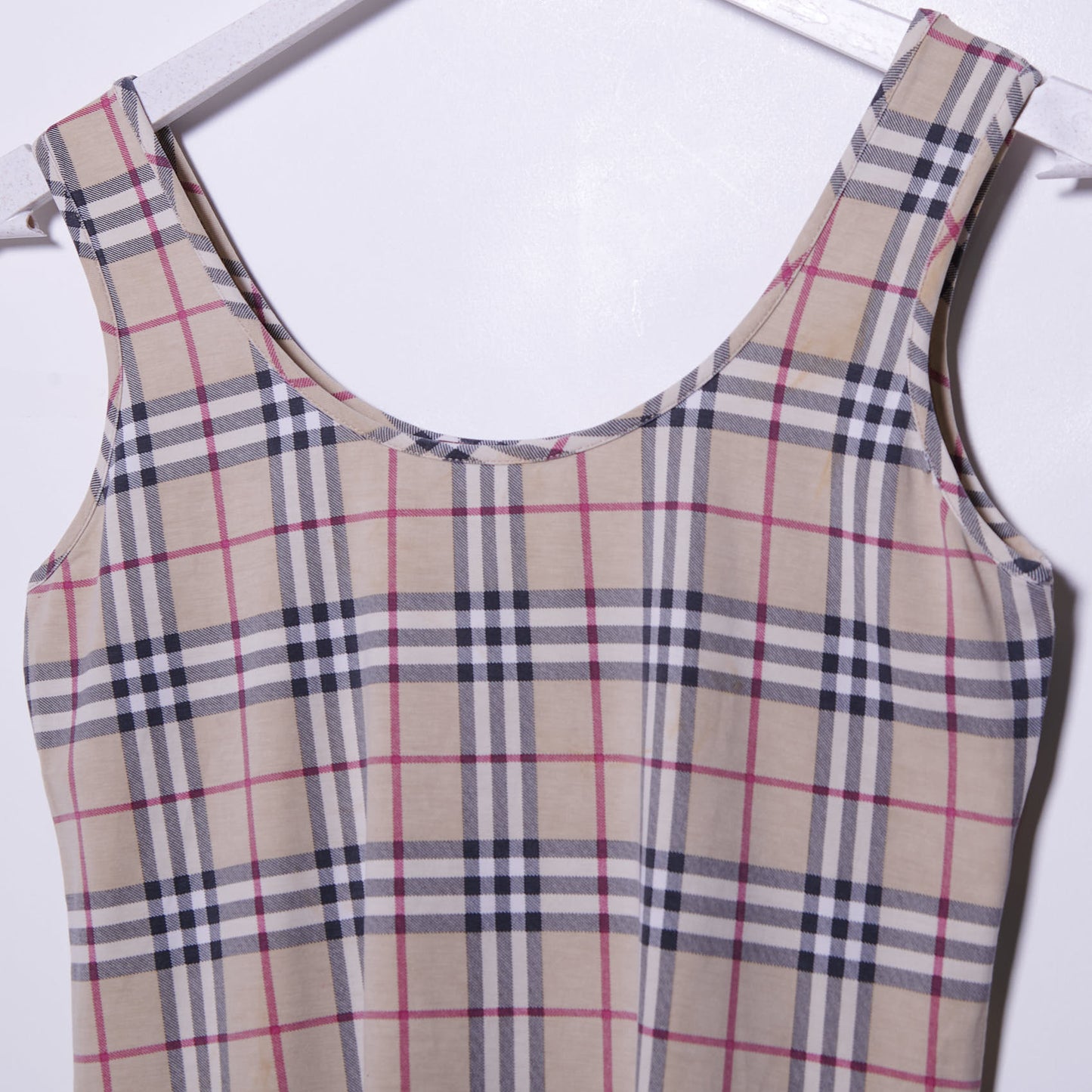 Vintage Burberry Nova Check Tank Top Womens Medium